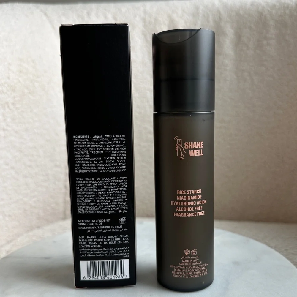 NEW Huda Beauty Easy Bake Blurring Setting Spray with 16-Hour Wear